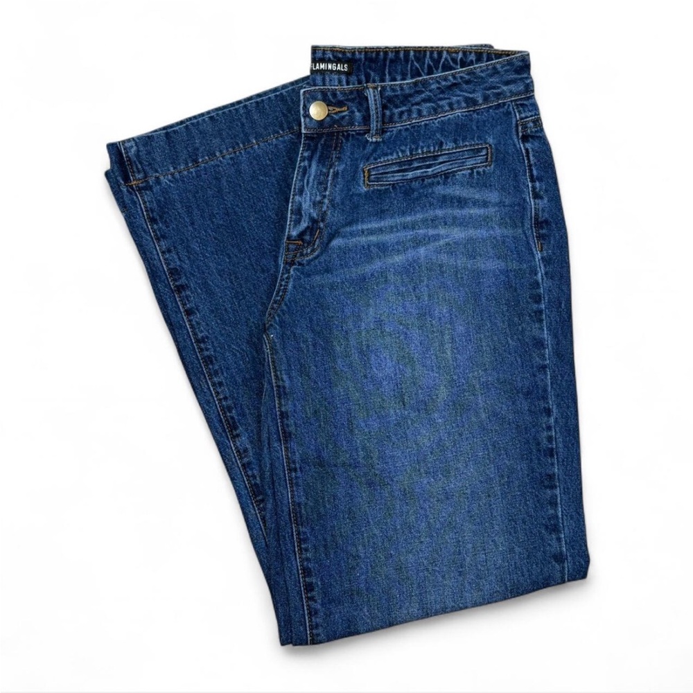 Women's Wide Leg blue Jeans